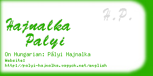 hajnalka palyi business card