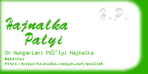hajnalka palyi business card